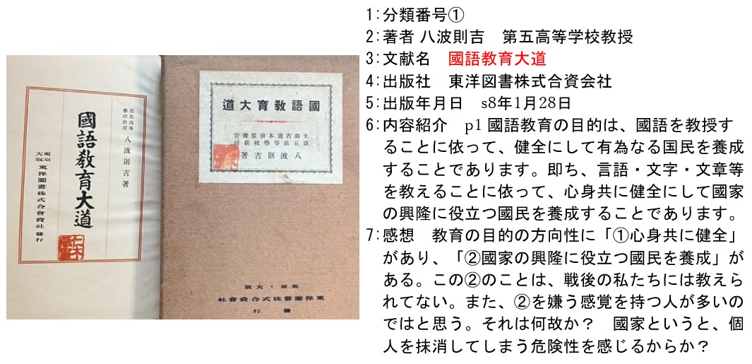 『國語教育大道』の書影と書誌情報